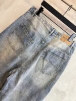 BALENCIAGA Men's George V Baggy Pants "Light Blue"（814161TNW655760） - 图片 3