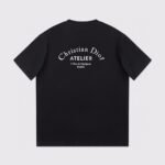 DIOR Christian DIOR Atelier Logo Crewneck Unisex Black（863J621I0533-C980） - 图片 2