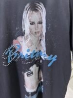 Balenciaga Britney Spears Series Oversized T-shirt in Faded Black /blue（850345TTVJ61041） - 图片 9