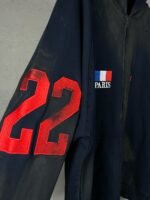 BALENCIAGA Embroidered Zip-up Hoodie Navy (720425-TNVK7-4100） - 图片 8