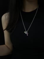 Chrome Hearts Gold-plated sugar cube cross necklace（CHROME HEARTS 400） - 图片 6