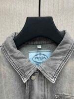 PRADA Denim Jackets Men Gray (GEB231-13B4-F01AY-S-232） - 图片 7