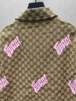GUCCI embroidered canvas and linen blend jacket（834304-ZAM7G-2580） - 图片 4
