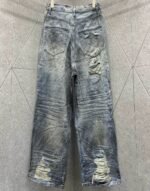 BALENCIAGA  Ripped, loose jeans（751111TDW143359） - 图片 2