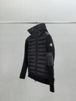 MONCLER Men's Logo Patch Knit Hooded Padding-NFCバージョン（G20919B50800A9340777） - 图片 5
