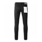 Purple Brand Black Oil Spill Jean Black (P001-BOP） - 图片 2