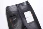 PURPLE BRAND Washed Paint Distressed Denim in Black  (P002-BOP） - 图片 6
