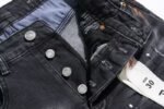 PURPLE BRAND Washed Paint Distressed Denim in Black  (P002-BOP） - 图片 4
