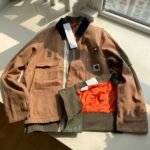 sacai x Carhartt WIP FW23 Collaboration Fake Two-Piece Jacket "Khaki"（23-03110M-651）