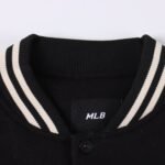 MLB logo embroidered vintage baseball jacket（3AJPF0124-50BKS） - 图片 9