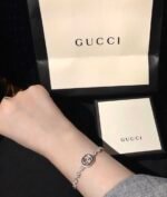 GUCCIインターロッキングG シルバー ブレスレット（481687-J8400-8106） - 图片 3