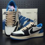 【LJR】Travis Scott × Fragment × Nike Air Jordan 1 Low OG SP "Military Blue"LJR（DM7866-140） - 图片 4