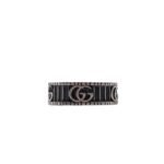 Gucci Ring Double G Silver Black（551899-J8400-0811）