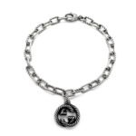 Gucci Bracelet GUCCI Interlocking G Chain Silver （607158-J8400-0811）