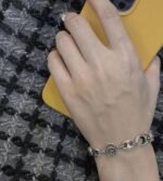 GUCCI Double G Thread Pig Nose Bracelet（627118-J8400-0701） - 图片 7