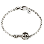 GUCCIダブルG キー ブレスレット スターリングシルバー（632207-J8400-0701）