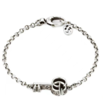 GUCCIダブルG キー ブレスレット スターリングシルバー（632207-J8400-0701）