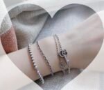 GUCCIダブルG キー ブレスレット スターリングシルバー（632207-J8400-0701） - 图片 9