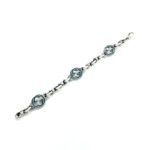Gucci enamel interlocking G bracelet in silver and green（656787-J8410-8183）