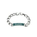 GUCCI logo enamel bracelet（678712-J8410-8183）