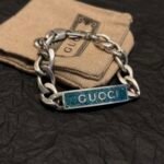 GUCCI logo enamel bracelet（678712-J8410-8183） - 图片 7
