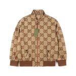 Gucci LOGO printed canvas jacket（680812-Z8AVS-2580）