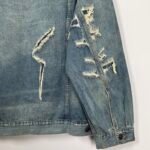 Balenciaga Washed Distressed Denim Jacket（727840TNW014268） - 图片 10