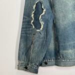 Balenciaga Washed Distressed Denim Jacket（727840TNW014268） - 图片 9