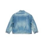 Balenciaga Washed Distressed Denim Jacket（727840TNW014268） - 图片 2