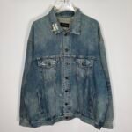 Balenciaga Washed Distressed Denim Jacket（727840TNW014268） - 图片 11
