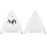 Amiri Staggered Logo Hoodie 'Black'(AMJYHD1052-BLACK） - 图片 4