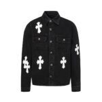 Chrome Hearts cross leather denim jacket（CH-5066）