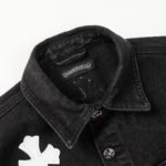 Chrome Hearts cross leather denim jacket（CH-5066） - 图片 3