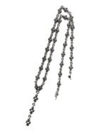 CHROME HEARTS 3-section stone set cross flower necklace（CHROME HEARTS 036）