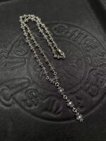 CHROME HEARTS 3-section stone set cross flower necklace（CHROME HEARTS 036） - 图片 7
