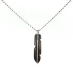 CHROME HEARTS Feather Necklace - Ball Chain/Pearl Chain（CHROME HEARTS 051）