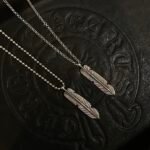 CHROME HEARTS Feather Necklace - Ball Chain/Pearl Chain（CHROME HEARTS 051） - 图片 4