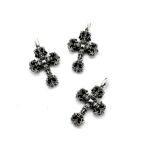 CHROME HEARTS Mini Flame Cross Necklace - Ball Chain/Pearl Chain（CHROME HEARTS 052） - 图片 3