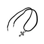 CHROME HEARTS Flame Cross Leather Cord Braided Necklace（CHROME HEARTS 060） - 图片 3