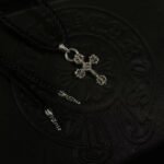 CHROME HEARTS Flame Cross Leather Cord Braided Necklace（CHROME HEARTS 060） - 图片 6