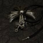 CHROME HEARTS Flame Cross Leather Cord Braided Necklace（CHROME HEARTS 060） - 图片 7