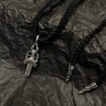 CHROME HEARTS Sword Leather Cord Braided Necklace（CHROME HEARTS 061） - 图片 8