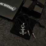 CHROME HEARTS Scout Flower Leather Cord Braided Necklace（CHROME HEARTS 062） - 图片 4