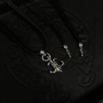 CHROME HEARTS Scout Flower Leather Cord Braided Necklace（CHROME HEARTS 062） - 图片 6