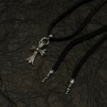 CHROME HEARTS Classic Cross Leather Cord Braided Necklace（CHROME HEARTS 063） - 图片 4