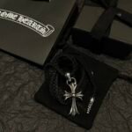 CHROME HEARTS Classic Cross Leather Cord Braided Necklace（CHROME HEARTS 063） - 图片 8