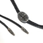 CHROME HEARTS Sterling Silver Cross Arabesque Leather Necklace（CHROME HEARTS 098） - 图片 3