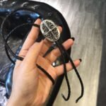 CHROME HEARTS Sterling Silver Cross Arabesque Leather Necklace（CHROME HEARTS 098） - 图片 5