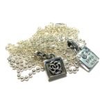 CHROME HEARTS Small Square Vine Necklace - Ball Chain/Pearl Chain（CHROME HEARTS 101） - 图片 5