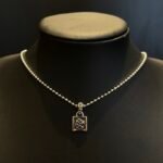 CHROME HEARTS Small Square Vine Necklace - Ball Chain/Pearl Chain（CHROME HEARTS 101） - 图片 9